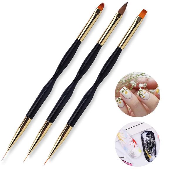 nail brushes 3pcs liner brush acrylic french stripe art set 3d tips ultra-thin line drawing pen uv gel painting tools kit, Yellow
nail brushes 3pcs liner brush acrylic french stripe art set 3d tips ultra-thin line drawing pen uv gel painting tools kit, Yellow