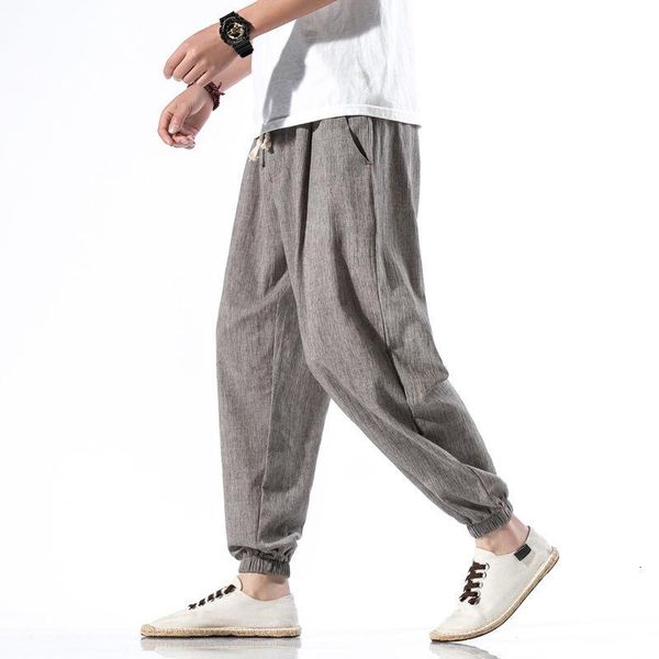 men's pants mrgb solid color casual fashion men chinese summer loose sports cotton linen harem vintage classic trousers, Black
men's pants mrgb solid color casual fashion men chinese summer loose sports cotton linen harem vintage classic trousers, Black