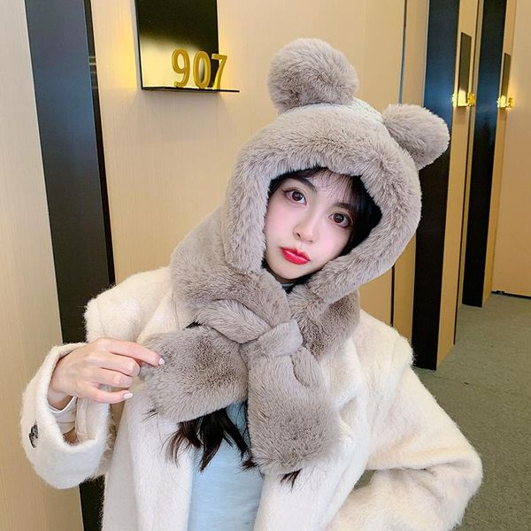 beanie/skull caps fashion winter women novelty beanies warm cute bear ear hat casual plush scarf set solid present, Blue;gray
beanie/skull caps fashion winter women novelty beanies warm cute bear ear hat casual plush scarf set solid present, Blue;gray