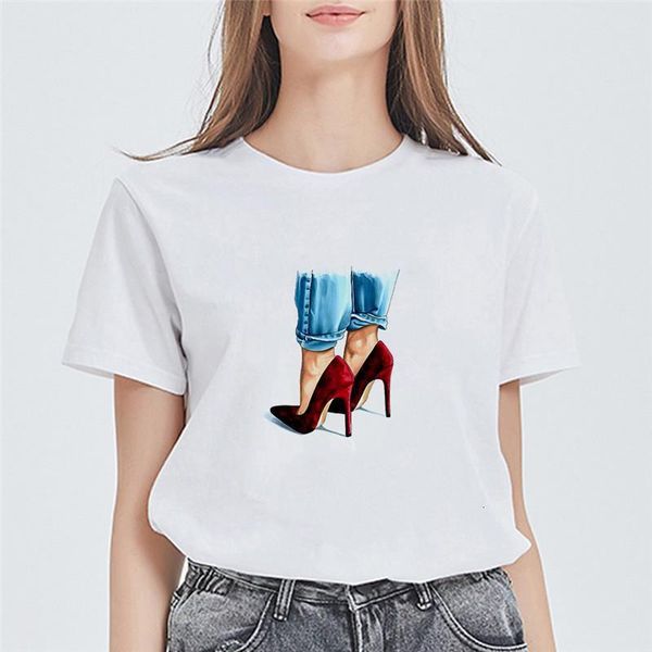 fashion new arrive women t shirt short sleeve casual white t-shirt high heel printed graphic female tees trumblr 2021
fashion new arrive women t shirt short sleeve casual white t-shirt high heel printed graphic female tees trumblr 2021
