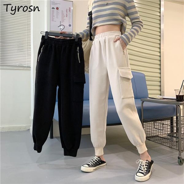 women's pants & capris harem women elastic waist cozy streetwear all-match simple running joggers bundle feet korean style autumn baggy, Black;white
women's pants & capris harem women elastic waist cozy streetwear all-match simple running joggers bundle feet korean style autumn baggy, Black;white