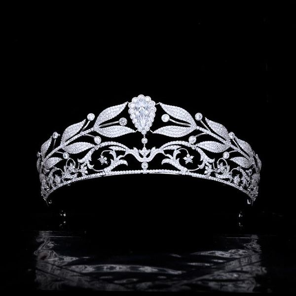 hair clips & barrettes myfeivo elegant floral leaves bride crown tiara full zircon bridal wedding headdress women jewelry accessories hq0547, Golden;silver
hair clips & barrettes myfeivo elegant floral leaves bride crown tiara full zircon bridal wedding headdress women jewelry accessories hq0547, Golden;silver