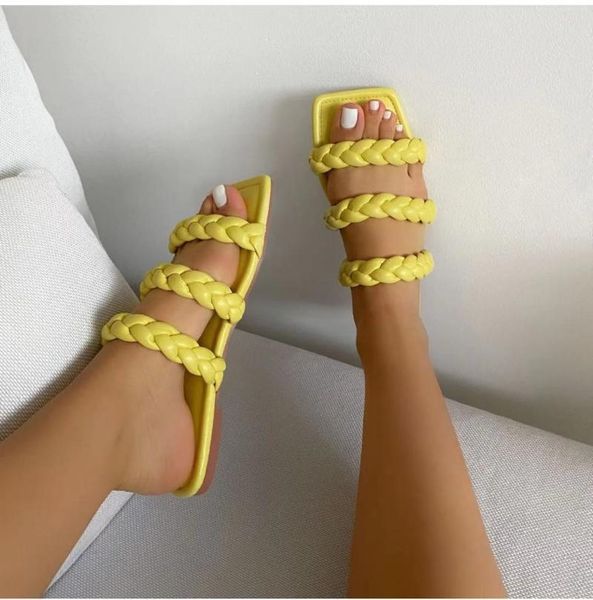 slippers woven women's summer flat bottom sandals large size beach woman shoes, Black
slippers woven women's summer flat bottom sandals large size beach woman shoes, Black