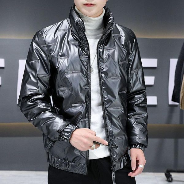 men's jackets short 2021 autumn and winter handsome bright face thickened down cotton korean jacket, Black;brown
men's jackets short 2021 autumn and winter handsome bright face thickened down cotton korean jacket, Black;brown