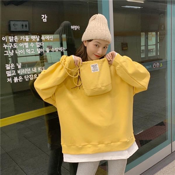 women's hoodies & sweatshirts ulzzang letter print sweet o-neck loose spring autumn korean style yellow clothing long sleeve fashion, Black
women's hoodies & sweatshirts ulzzang letter print sweet o-neck loose spring autumn korean style yellow clothing long sleeve fashion, Black