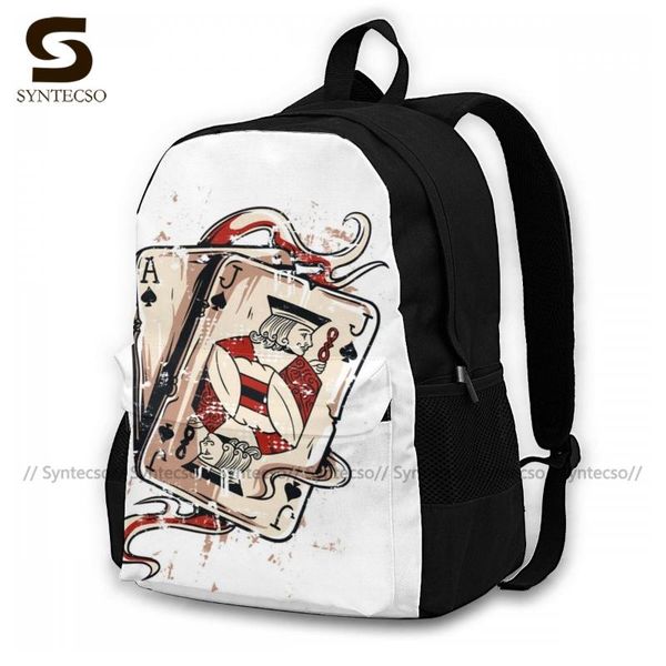ace of spades backpacks polyester cycling male backpack print stylish bags 
ace of spades backpacks polyester cycling male backpack print stylish bags
