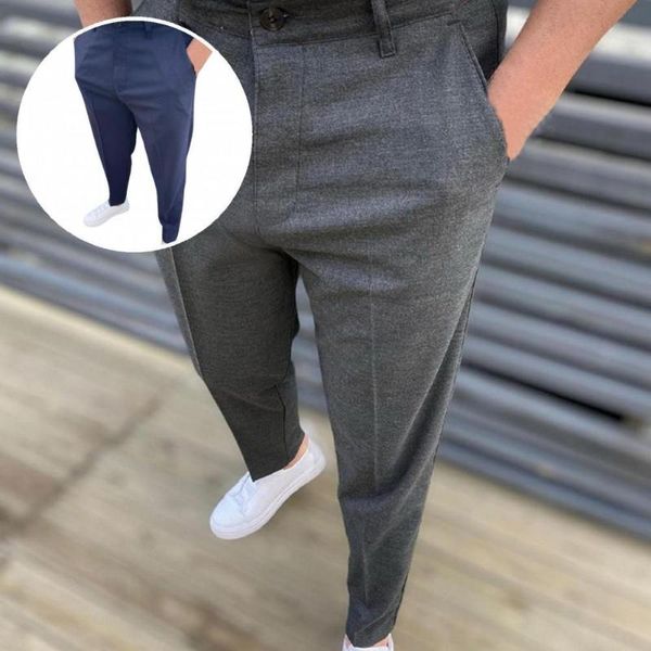 men's pants straight simple solid color male trousers zipper button for daily wear, Black
men's pants straight simple solid color male trousers zipper button for daily wear, Black
