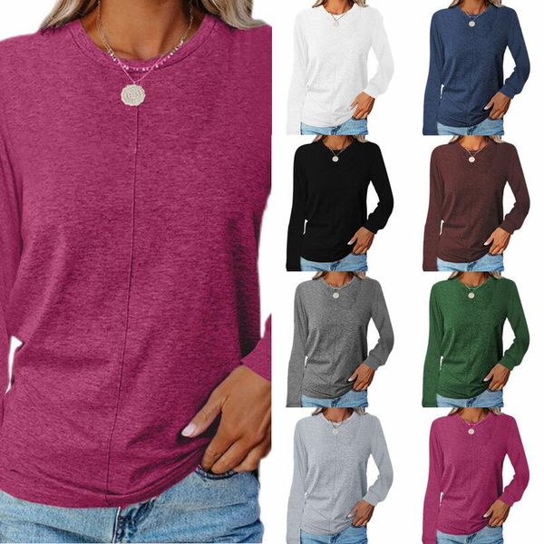 women's t-shirt loose t-shirts women jumpers long sleeve o-neck woman pullover female fashisolid cloth undershit ac1065, White
women's t-shirt loose t-shirts women jumpers long sleeve o-neck woman pullover female fashisolid cloth undershit ac1065, White