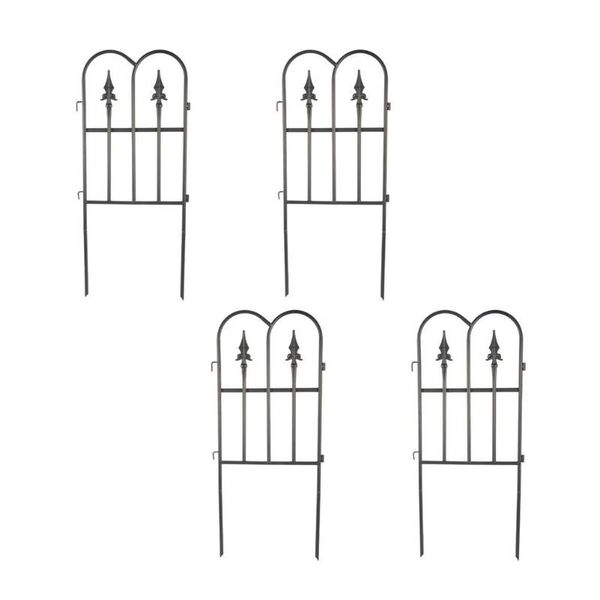 fencing, trellis & gates 4 pcs wrought iron fence outdoor courtyard folding anti-rust yard decoration easily assembled garden supplies
fencing, trellis & gates 4 pcs wrought iron fence outdoor courtyard folding anti-rust yard decoration easily assembled garden supplies