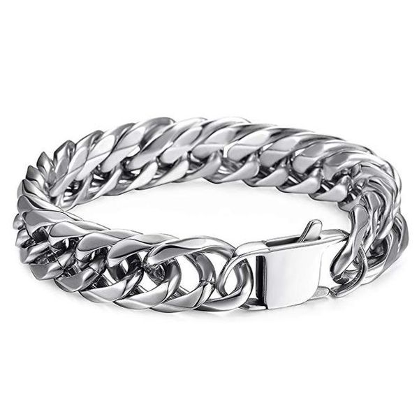 beaded, strands charming men's yellow gold 316 stainless steel hip hop silver heavy miami cuban link bracelet 008, Black
beaded, strands charming men's yellow gold 316 stainless steel hip hop silver heavy miami cuban link bracelet 008, Black