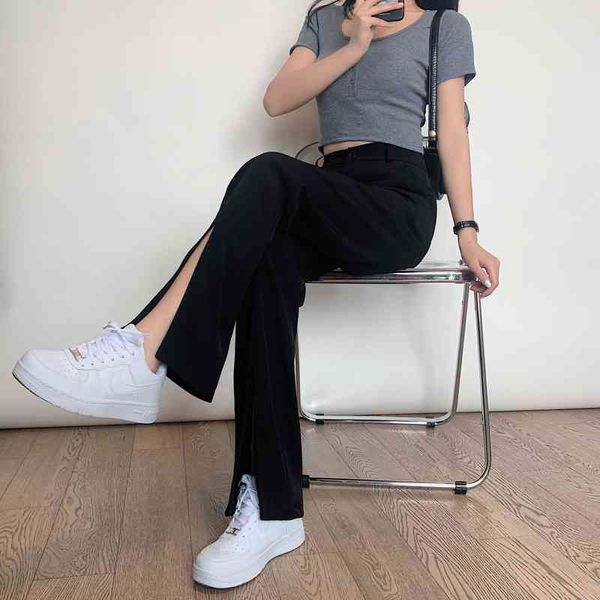 women's pants & capris black split pants female spring and summer plus size design sense niche street fried casual wide-leg suit 6, Black;white
women's pants & capris black split pants female spring and summer plus size design sense niche street fried casual wide-leg suit 6, Black;white