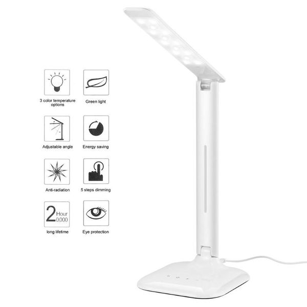 icoco led desk lamp with 5-level dimmer usb / wall charger adjustable dimmable foldable touch control eye protection 4w
icoco led desk lamp with 5-level dimmer usb / wall charger adjustable dimmable foldable touch control eye protection 4w