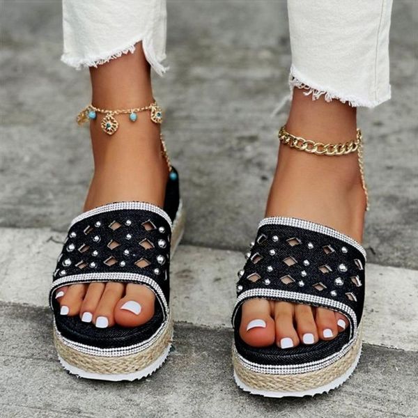 sandals summer shoes women platform for wedges heels chaussure femme slippers denim flip-flops, Black
sandals summer shoes women platform for wedges heels chaussure femme slippers denim flip-flops, Black