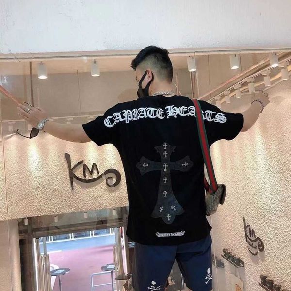 crosin matching version) embroidery crosin back leather letter (t-shirt heavy industry men's and women's short sl, White;black
crosin matching version) embroidery crosin back leather letter (t-shirt heavy industry men's and women's short sl, White;black