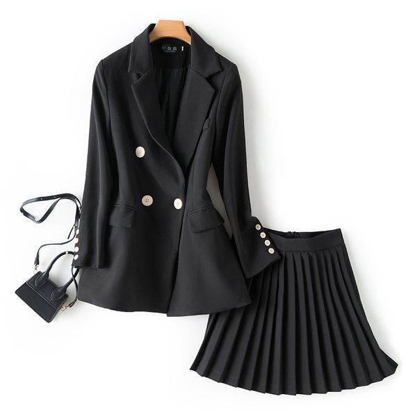elegant spring and autumn jacket waist pleated skirt suit two-piece fashion women's set slim 0uhf, White
elegant spring and autumn jacket waist pleated skirt suit two-piece fashion women's set slim 0uhf, White