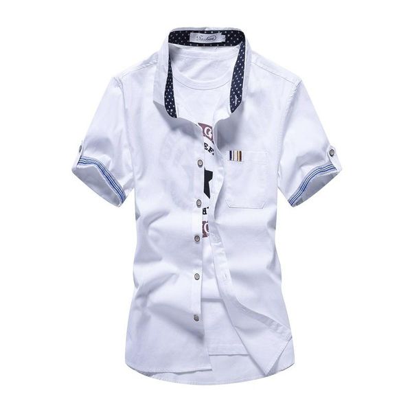 men's casual shirts shirt men short sleeved harajuku fashion all-match solid color buttons personality breathes handsome korean version, White;black
men's casual shirts shirt men short sleeved harajuku fashion all-match solid color buttons personality breathes handsome korean version, White;black