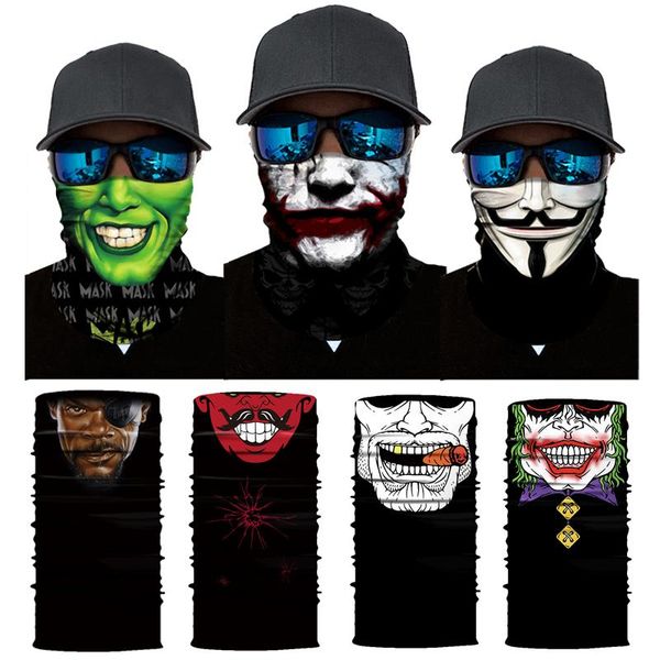 scarves 3d seamless bandana multifunction magic tube silk scarf vampire demon clown ghost shield face cover headband men women, Blue;gray
scarves 3d seamless bandana multifunction magic tube silk scarf vampire demon clown ghost shield face cover headband men women, Blue;gray