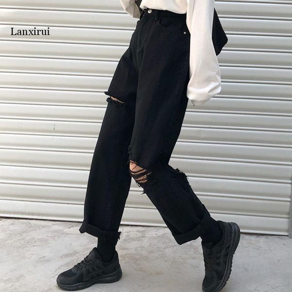 women's jeans women summer vintage chic distressed hole black high waist femme straight trousers harajuku all-match korean girls street, Blue
women's jeans women summer vintage chic distressed hole black high waist femme straight trousers harajuku all-match korean girls street, Blue