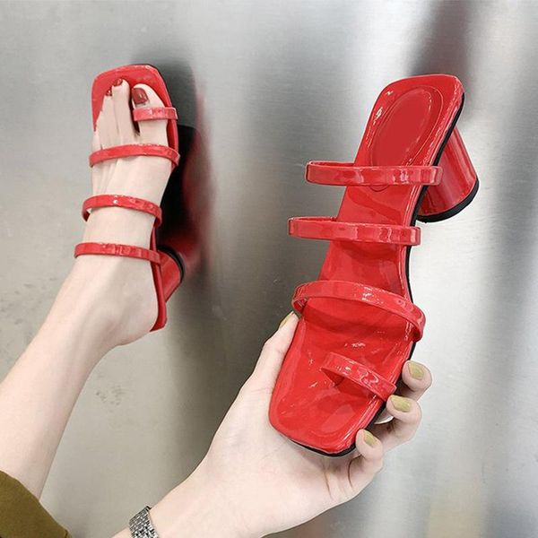 slippers 2021 women clip toe high heels female fashion sandals pu square summer pumps shoes casual flip flops slides, Black
slippers 2021 women clip toe high heels female fashion sandals pu square summer pumps shoes casual flip flops slides, Black