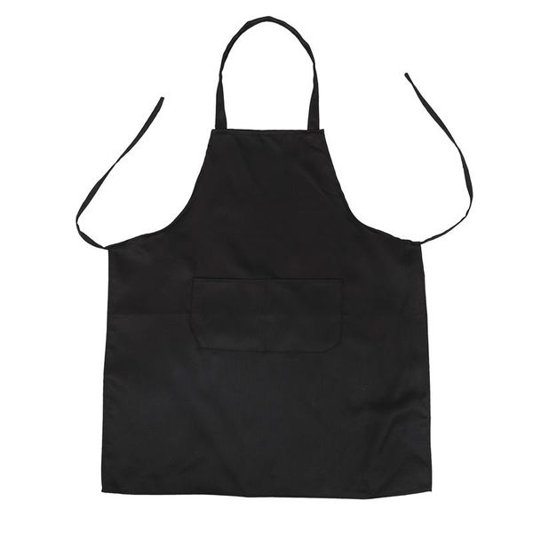 aprons 2 pocket black kitchen apron bib,  in medium 
aprons 2 pocket black kitchen apron bib,  in medium