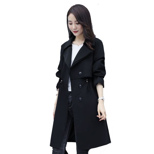 2021 new woman's trench coat long autumn female fashion thin korean casual waistcoat jacket xbf3, Tan;black
2021 new woman's trench coat long autumn female fashion thin korean casual waistcoat jacket xbf3, Tan;black