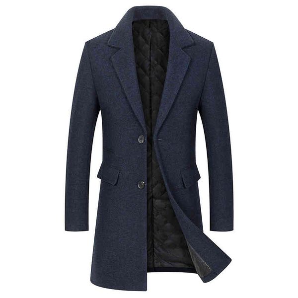 men woolen coats autumn winter solid color new men's long wool et luxurious slim fit busins clothing male, Black;brown
men woolen coats autumn winter solid color new men's long wool et luxurious slim fit busins clothing male, Black;brown