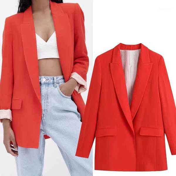 women's suits & blazers womens spring summer blazer 2021the casual notched collar office clothing loose jacket pockets fashion street t, White;black
women's suits & blazers womens spring summer blazer 2021the casual notched collar office clothing loose jacket pockets fashion street t, White;black