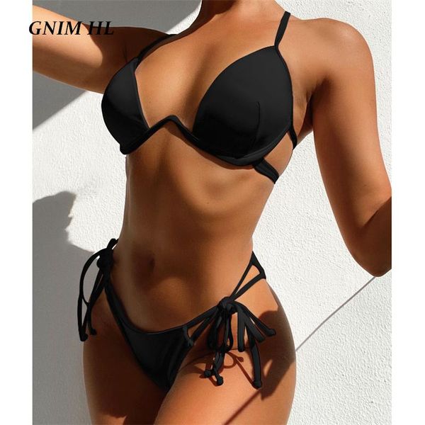 women's swimwear gnim bandage string bikini mujer 2021 white black women push up 2 piece low waist brazilian swimsuit beachwear
women's swimwear gnim bandage string bikini mujer 2021 white black women push up 2 piece low waist brazilian swimsuit beachwear