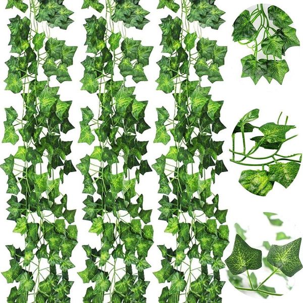 12pcs 2.2m artificial ivy leaf plants vine hanging garland fake foliage flowers home kitchen garden office wedding wall decor
12pcs 2.2m artificial ivy leaf plants vine hanging garland fake foliage flowers home kitchen garden office wedding wall decor