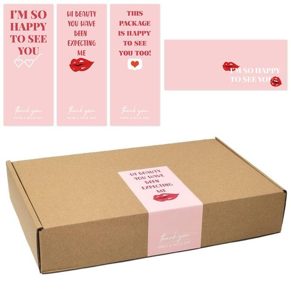 gift wrap 50pcs pink rectangle box thank you seal stickers small business packaging paper bag sealing label
gift wrap 50pcs pink rectangle box thank you seal stickers small business packaging paper bag sealing label