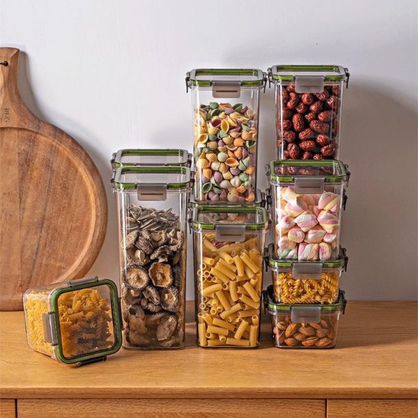 storage bottles & jars airtight food box clear transparent sealed plastic container kitchen grain snack tea tank square organizer
storage bottles & jars airtight food box clear transparent sealed plastic container kitchen grain snack tea tank square organizer
