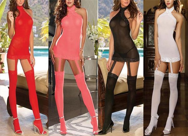 women lingerie lace babydoll g-string dress thong underwear sleepwear set, Black;red
women lingerie lace babydoll g-string dress thong underwear sleepwear set, Black;red