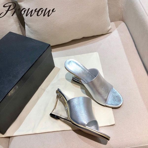 slippers prowow brand designer silver beige summer clear crystal heel wedges mules shoes women, Black
slippers prowow brand designer silver beige summer clear crystal heel wedges mules shoes women, Black