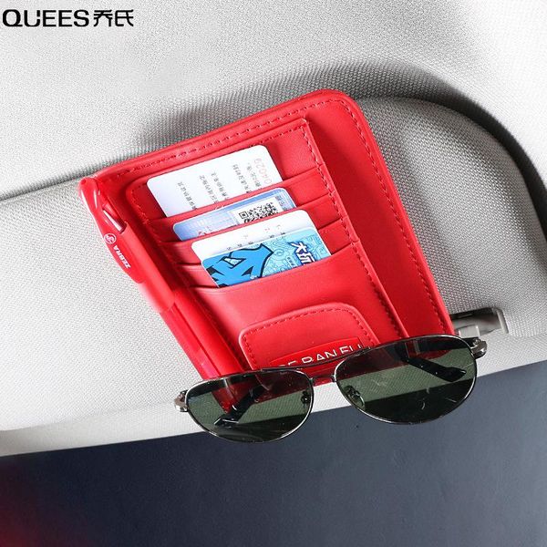 car organizer quees sun visor card holder hanging multi-function for bill storage bag glasses frame leather accessories
car organizer quees sun visor card holder hanging multi-function for bill storage bag glasses frame leather accessories