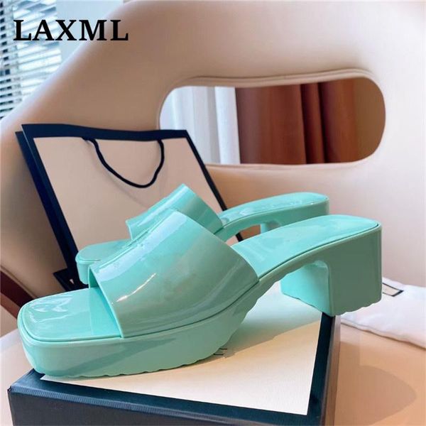 slippers laxml brand design pvc jelly shoes outer wear beach platform sandals 2021 style ins selling candy color women's, Black
slippers laxml brand design pvc jelly shoes outer wear beach platform sandals 2021 style ins selling candy color women's, Black