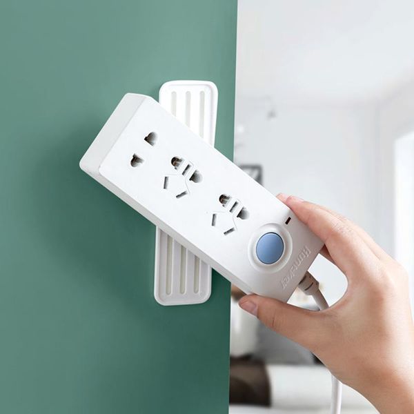 hooks & rails 1-4pcs wall-mounted sticker punch-plug fixer home self-adhesive socket cable wire organizer seamless power strip hold
hooks & rails 1-4pcs wall-mounted sticker punch-plug fixer home self-adhesive socket cable wire organizer seamless power strip hold