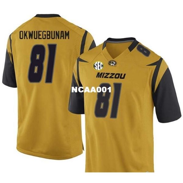 001 missouri tigers albert okwuegbunam #81 real full embroidery college jersey size s-4xl or custom any name or number jersey, Black
001 missouri tigers albert okwuegbunam #81 real full embroidery college jersey size s-4xl or custom any name or number jersey, Black