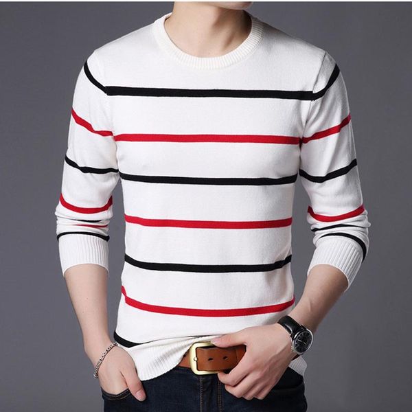 2021ss autumn new mens sweater slim fit round neck youth stripe knitted bottomed sweater outdoor casual wear, White;black
2021ss autumn new mens sweater slim fit round neck youth stripe knitted bottomed sweater outdoor casual wear, White;black