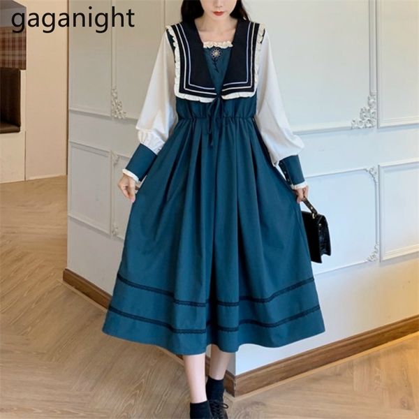 embroidery flower women maxi dress japan style long sleeve girls sweet dresses spring fashion vestidos students 210601, Black;gray
embroidery flower women maxi dress japan style long sleeve girls sweet dresses spring fashion vestidos students 210601, Black;gray