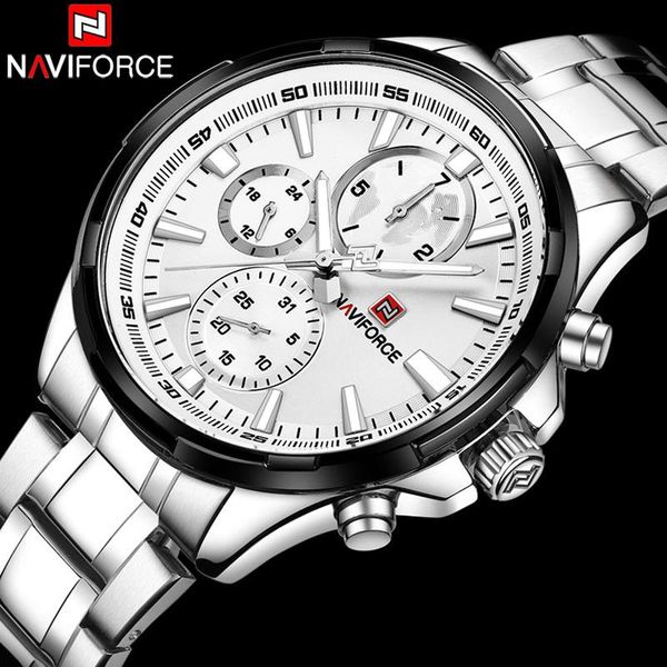 wristwatches naviforce relogio masculino mens watches black quartz watch men casual sport chronograph 2021, Slivery;brown
wristwatches naviforce relogio masculino mens watches black quartz watch men casual sport chronograph 2021, Slivery;brown