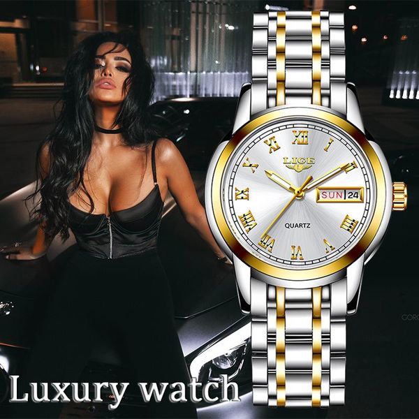 wristwatches lige 2021 gold watch women watches ladies creative steel women's bracelet female clock relogio feminino montre femme, Slivery;brown
wristwatches lige 2021 gold watch women watches ladies creative steel women's bracelet female clock relogio feminino montre femme, Slivery;brown