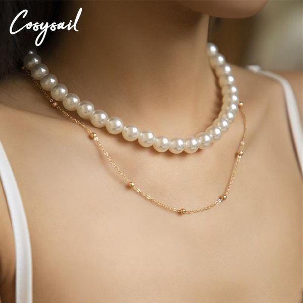chokers cosysail 2pcs/set baroque irregular imitation pearls choker necklace set ins avatar coin pendant party jewelry women, Golden;silver
chokers cosysail 2pcs/set baroque irregular imitation pearls choker necklace set ins avatar coin pendant party jewelry women, Golden;silver