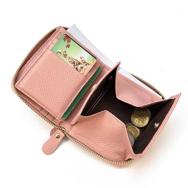 women genuine leather zipper short wallet zip coin purse change ladies ring hand key with girls wallets1, Red;black
women genuine leather zipper short wallet zip coin purse change ladies ring hand key with girls wallets1, Red;black