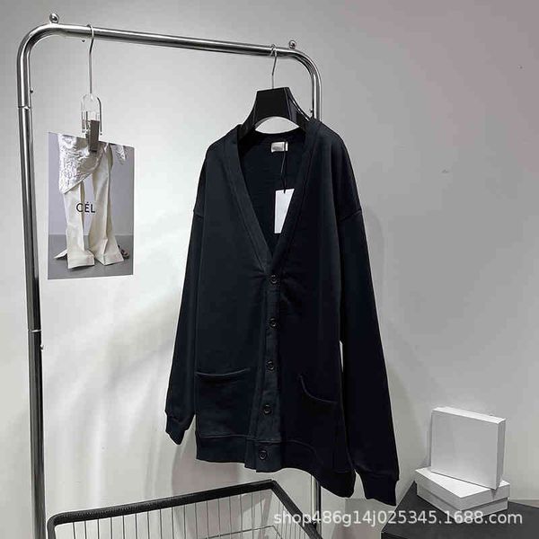 women's sweaters autumn and winter ce home pure black v-neck cardigan cotton knitted letter casual outer coat men's women's x, White;black
women's sweaters autumn and winter ce home pure black v-neck cardigan cotton knitted letter casual outer coat men's women's x, White;black
