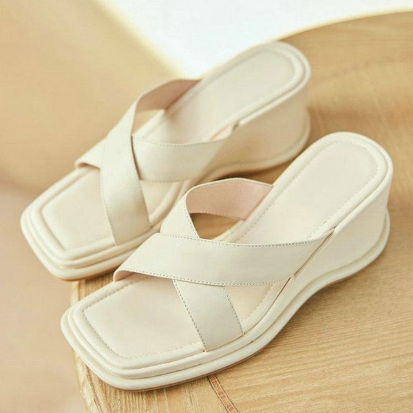 slippers brand women slipper summer genuine leather sandal crystal wedges high heel open toe ball, Black
slippers brand women slipper summer genuine leather sandal crystal wedges high heel open toe ball, Black