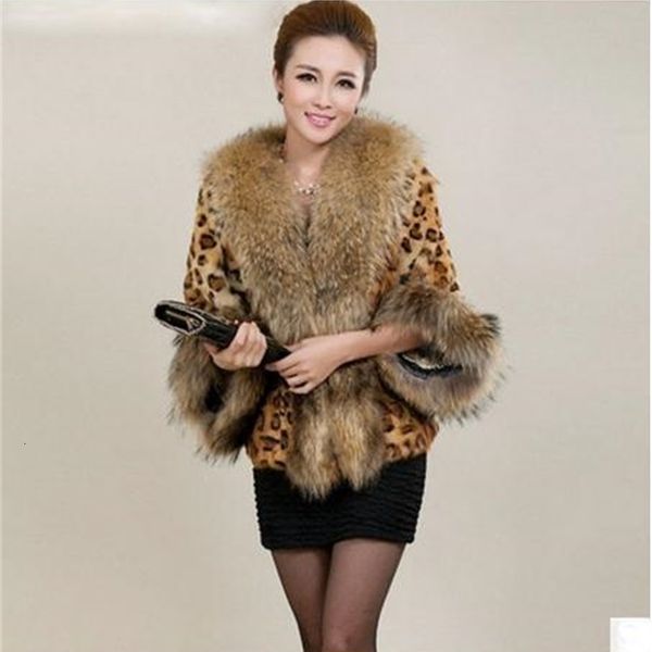 women's wool & blends women faux rabbit fur jacket man made collar plus size leopard coats casual female winter autumn casaco de p, Black
women's wool & blends women faux rabbit fur jacket man made collar plus size leopard coats casual female winter autumn casaco de p, Black