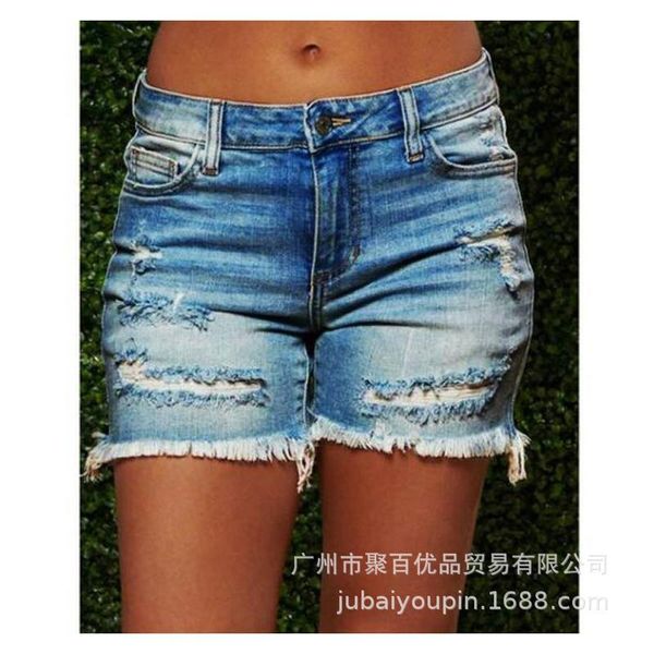 women's shorts hole denim ripped factory direct sale selling summer casual women, White;black
women's shorts hole denim ripped factory direct sale selling summer casual women, White;black