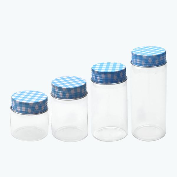 storage bottles & jars 6pcs 50ml 80ml 100ml 150ml hyaline glass vials with blue aluminum lid gifts crafts cosmetic bottle refillable vitreou
storage bottles & jars 6pcs 50ml 80ml 100ml 150ml hyaline glass vials with blue aluminum lid gifts crafts cosmetic bottle refillable vitreou