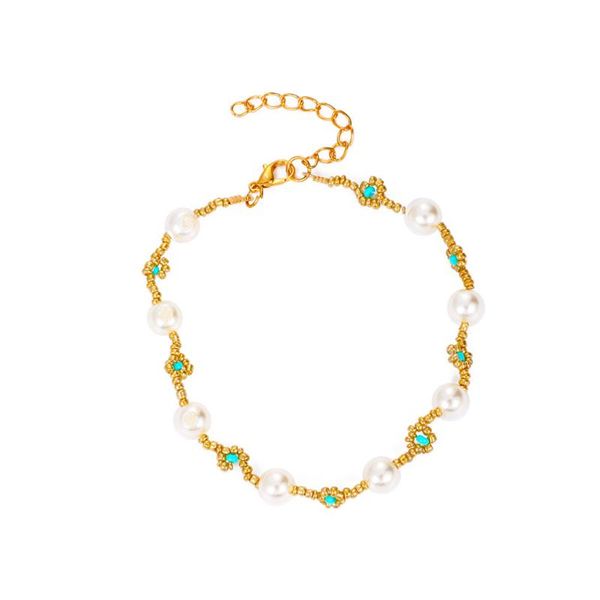 link, chain vintage imitation pearls beaded bracelet handmade cute flower shaped for women pulseras mujer party jewelry gift, Black
link, chain vintage imitation pearls beaded bracelet handmade cute flower shaped for women pulseras mujer party jewelry gift, Black