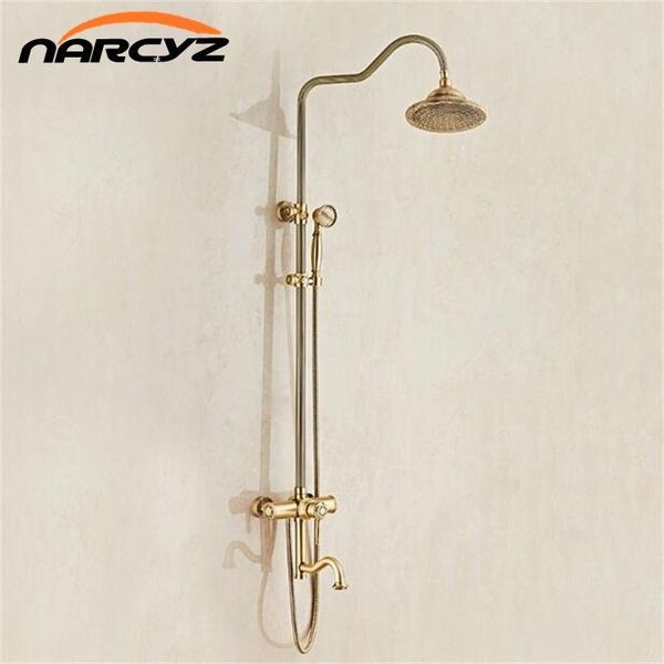 shower faucets luxury copper bathroom rainfall shower faucet set mixer tap with hand sprayer wall mounted bath head xt396
shower faucets luxury copper bathroom rainfall shower faucet set mixer tap with hand sprayer wall mounted bath head xt396